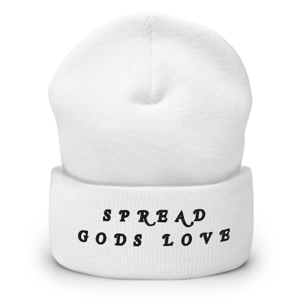 Spread God's Love Cuffed Beanie || W