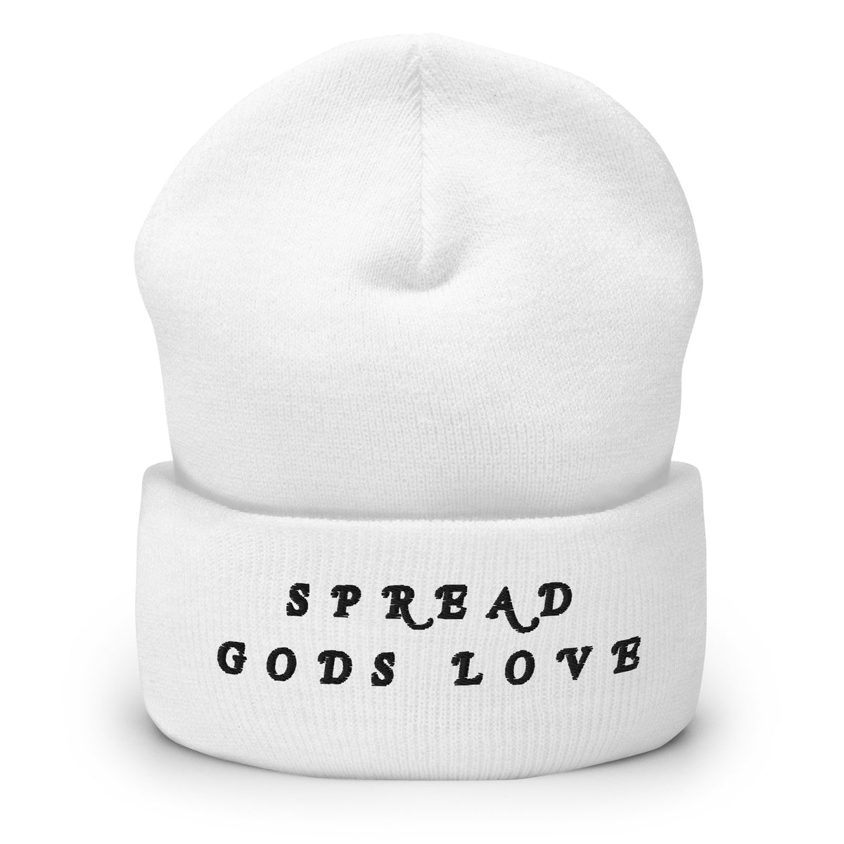 Spread God's Love Cuffed Beanie || W