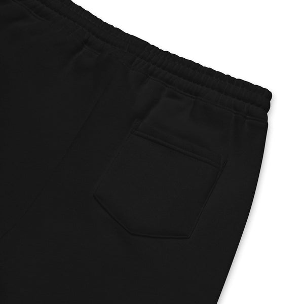 black family fleece basketball shorts back pocket